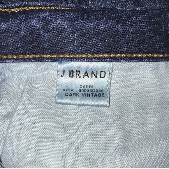 J Brand Dark Vintage Capri Jeans - Picture 7 of 8